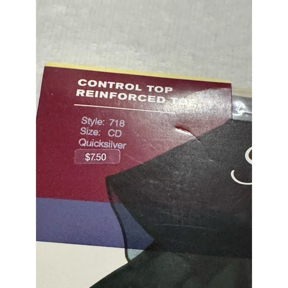 Lot Of 8 Size CD Hanes Varied Pantyhose Silk Reflection Control Top Sheer Toe